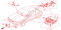 CLIMATISEUR(CAPTEUR) (RH) pour Honda LEGEND COUPE V6 2.7I 2 Portes 4 vitesses automatique 1988