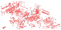 COMP. DE SIEGE AV.(2) pour Honda LEGEND COUPE V6 2.7I 2 Portes 4 vitesses automatique 1990