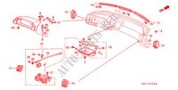 PANNEAU D'INSTRUMENT (LH) pour Honda LEGEND COUPE V6 2.7I 2 Portes 4 vitesses automatique 1990