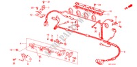 CONDUITE DE CARBURANT(PGM FI) pour Honda BALLADE EXI 4 Portes 5 vitesses manuelles 1986