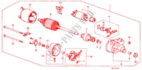 DEMARREUR(0.8KW) (DENSO) pour Honda BALLADE EX 4 Portes 5 vitesses manuelles 1986