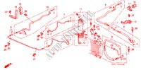 CLIMATISEUR (FLEXIBLES/TUYAUX)(LH)('88) pour Honda CIVIC CRX 1.6I 3 Portes 5 vitesses manuelles 1988