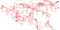 MIROIR/PARE SOLIEIL pour Honda CIVIC CRX 1.6I-16 3 Portes 5 vitesses manuelles 1989