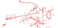 STABILISATEUR AVANT/ BRAS INFERIEUR AVANT(1) pour Honda CIVIC CRX 1.6I-16 3 Portes 5 vitesses manuelles 1989