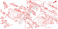 COLLECTEUR D'ADMISSION(5) pour Honda CIVIC 1.6I 3 Portes 5 vitesses manuelles 1989