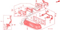 FEU ARRIERE(1) pour Honda CIVIC GL 3 Portes 4 vitesses automatique 1989