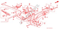 STABILISATEUR ARRIERE/ BRAS INFERIEUR ARRIERE pour Honda CIVIC 1.6I 3 Portes 5 vitesses manuelles 1991