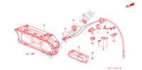 COMPTEUR COMBINE pour Honda CIVIC GL 4 Portes 5 vitesses manuelles 1989