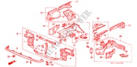 STRUCTURE DE CARROSSERIE(1) pour Honda CIVIC GL 4 Portes 5 vitesses manuelles 1989