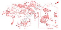 CORPS DE PAPILLON(PGM FI)(2) pour Honda CIVIC SHUTTLE 1.6I-4WD 5 Portes 5 vitesses manuelles 1991