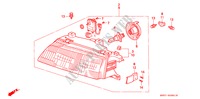 PROJECTEUR(2) pour Honda CIVIC SHUTTLE 1.6I-4WD 5 Portes 5 vitesses manuelles 1991