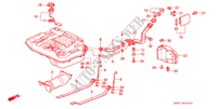 RESERVOIR A CARBURANT pour Honda CIVIC SHUTTLE 1.6I-4WD 5 Portes 5 vitesses manuelles 1989