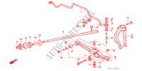 STABILISATEUR AVANT/ BRAS INFERIEUR AVANT pour Honda CIVIC SHUTTLE GL 5 Portes 5 vitesses manuelles 1990