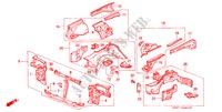 STRUCTURE DE CARROSSERIE(1) pour Honda CIVIC SHUTTLE GL 5 Portes 5 vitesses manuelles 1988