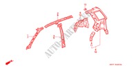 STRUCTURE DE CARROSSERIE(4) pour Honda CIVIC SHUTTLE 1.6I-4WD 5 Portes 5 vitesses manuelles 1991