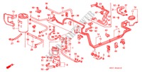 TUYAU DE CARBURANT(PGM FI) pour Honda CIVIC SHUTTLE GL 5 Portes 5 vitesses manuelles 1988