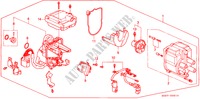 DISTRIBUTEUR(TEC) pour Honda CIVIC SHUTTLE 1.6I-4WD 5 Portes 4 vitesses automatique 1993