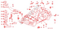FAISCEAU DES FILS pour Honda CIVIC SHUTTLE 1.6I-4WD 5 Portes 4 vitesses automatique 1993