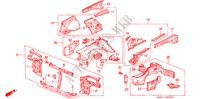 STRUCTURE DE CARROSSERIE(PAROI TRANSVERSALE AV.) pour Honda CIVIC SHUTTLE 1.6I-4WD 5 Portes 4 vitesses automatique 1995