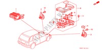 UNITE DE COMMANDE (COMPARTIMENT MOTEUR) pour Honda CIVIC SHUTTLE 1.6I-4WD 5 Portes 4 vitesses automatique 1993