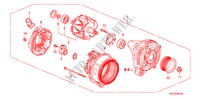 ALTERNATEUR(DENSO) pour Honda ODYSSEY EXL 5 Portes 5 vitesses automatique 2010