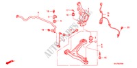 ARTICULATION AVANT pour Honda ODYSSEY EXL 5 Portes 5 vitesses automatique 2007