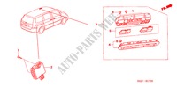 AUTO AIR CONDITIONERCONTROL(ARRIERE) pour Honda ODYSSEY EXI 5 Portes 5 vitesses automatique 2005