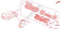 AUTO AIR CONDITIONERCONTROL pour Honda ODYSSEY EXL 5 Portes 5 vitesses automatique 2010