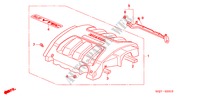 COUVERCLE DE MOTEUR pour Honda ODYSSEY EXI 5 Portes 5 vitesses automatique 2006