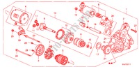 DEMARREUR(MITSUBISHI) pour Honda ODYSSEY EXL 5 Portes 5 vitesses automatique 2010