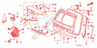 HAYON ARRIERE(PUISSANCE) pour Honda ODYSSEY EXL 5 Portes 5 vitesses automatique 2010