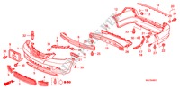 PARE CHOCS('08 ) pour Honda ODYSSEY EXL 5 Portes 5 vitesses automatique 2008