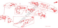CANALISATION DE CHAUFFAGE pour Honda ACCORD EX-2.0I 4 Portes 4 vitesses automatique 1988