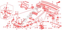 PANNEAU D'INSTRUMENT(LH) pour Honda ACCORD EX-2.0I 4 Portes 5 vitesses manuelles 1988