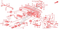 PANNEAU D'INSTRUMENT(RH) pour Honda ACCORD EX 3 Portes 4 vitesses automatique 1988