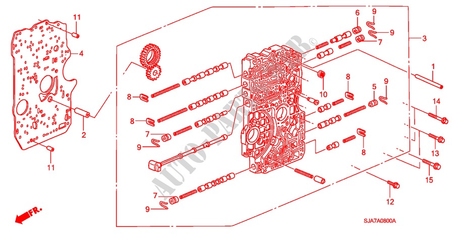 SOUPAPE PRINCIPALE pour Honda LEGEND LEGEND 4 Portes 5 vitesses automatique 2008