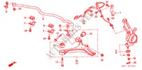 ARTICULATION pour Honda FR-V 1.8 SE 5 Portes 5 vitesses automatique 2007