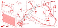 CLIMATISEUR(FLEXIBLES/TUYAUX)(DIESEL)(RH) pour Honda FR-V 2.2 EX 5 Portes 6 vitesses manuelles 2007