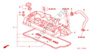 COUVERCLE DE CULASSE (DIESEL) pour Honda FR-V 2.2 EXECUTIVE 5 Portes 6 vitesses manuelles 2009