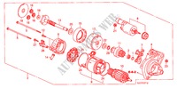 DEMARREUR(DENSO) (1.8L) pour Honda FR-V 1.8 EX 5 Portes 6 vitesses manuelles 2009