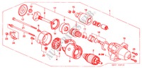 DEMARREUR (MITSUBISHI) (DIESEL) pour Honda FR-V 2.2 EXECUTIVE 5 Portes 6 vitesses manuelles 2009