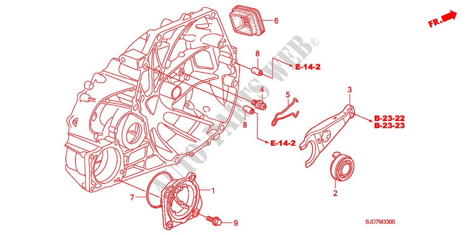 DEBRAYAGE(1.8L) pour Honda FR-V 1.8 COMFORT LIFE/S 5 Portes 6 vitesses manuelles 2009