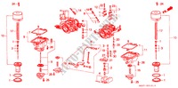 CARBURATEUR(D.)(G.) pour Honda CONCERTO EX 5 Portes 5 vitesses manuelles 1990