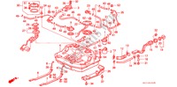 RESERVOIR A CARBURANT(CARBURATEUR) pour Honda CONCERTO 1.5I 5 Portes 5 vitesses manuelles 1991