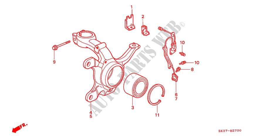 ARTICULATION pour Honda CONCERTO 1.6I-16 5 Portes 4 vitesses automatique 1991