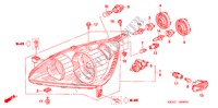 PROJECTEUR pour Honda CR-V DIESEL SE-E 5 Portes 6 vitesses manuelles 2006