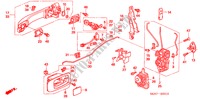 SERRURES DE PORTE AVANT/ POIGNEE EXTERNE(LH) pour Honda CR-V DIESEL ES 5 Portes 6 vitesses manuelles 2005