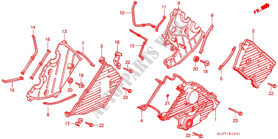 COUVERCLE DE DISTRIBUTION pour Honda NSX NSX 2 Portes 5 vitesses manuelles 1991