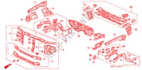 STRUCTURE DE CARROSSERIE(PAROI TRANSVERSALE AV.) pour Honda ACCORD COUPE 2.0I 2 Portes 5 vitesses manuelles 1993