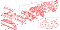 COMPOSANTS DE COMPTEUR(DENSO) pour Honda ACCORD 2.0 4 Portes 4 vitesses automatique 1992